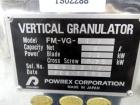 Used Stainless Steel Powrex Corportation high shear granulator, 6 liter, model FM-VG-1UP