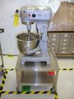 Used Hobart Mixer, Model AS 200T, 20 Quart. Stainless steel bowl and beater, 1/2 hp, 1/60/115 volt, 1725 rpm motor.
