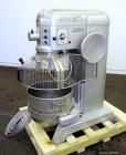 Used Hobart All Purpose Mixer, Model L-800, 80 Quart Capacity. (4) Fixed speeds. Includes a wire stainless steel bowl guard, manual bowl lift, (1) 18” diameter x 20” deep carbon steel mixing bowl, (1...