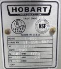 Used Hobart All Purpose Mixer, Model L-800, 80 Quart Capacity. (4) Fixed speeds. Includes a wire stainless steel bowl guard, manual bowl lift, (1) 18” diameter x 20” deep carbon steel mixing bowl, (1...