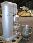 Used Hobart All Purpose Mixer, Model V1401, 140 Quart Capacity. (4) Fixed speeds with timer, approximate agitator rpm 46, 80, 150, and 265. Includes a wire stainless steel bowl guard, power bowl lift...