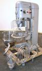 Used Hobart All Purpose Mixer, Model V1401, 140 Quart Capacity. (4) Fixed speeds with timer, approximate agitator rpm 46, 80, 150, and 265. Includes a wire stainless steel bowl guard, power bowl lift...