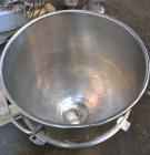 Used Hobart All Purpose Mixer, Model V1401, 140 Quart Capacity. (4) Fixed speeds with timer, approximate agitator rpm 46, 80, 150, and 265. Includes a wire stainless steel bowl guard, power bowl lift...