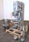 Used Hobart All Purpose Mixer, Model V1401, 140 Quart Capacity. (4) Fixed speeds with timer, approximate agitator rpm 46, 80, 150, and 265. Includes a wire stainless steel bowl guard, power bowl lift...