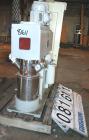 USED: Hong Yun Machinery planetary Powermix, model DLH-2. Mixing capacity of .75 to .50 gallons, total capacity of .6 gallons, 304 stainless steel. Jacketed mix can 6-3/4