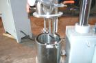 USED: Hong Yun Machinery planetary Powermix, model DLH-2. Mixing capacity of .75 to .50 gallons, total capacity of .6 gallons, 304 stainless steel. Jacketed mix can 6-3/4