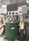 Used Myers Dual Shaft Vacuum Mixer, Model V550AH-20-30-1539. The mix cans measure 44