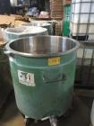 Used Myers Dual Shaft Vacuum Mixer, Model V550AH-20-30-1539. The mix cans measure 44