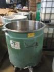 Used- Myers Dual Shaft Vacuum Mixer, Model V550AH-20-30-1539. The mix cans measure 44