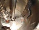 Used-Myers 20 gallon dual shaft change can mixer, model V550AH-5-7.5. Stainless steel contact parts. Vacuum hood with sight ...