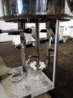 Used Premier Mill Triple Shaft Hidrobot Planetary Mixer, Model MPVDV-360. Approximately 96 gallon total capacity. 304 stainless steel contact parts. With (3) jacketed mix cans, each approx. 31 