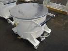 Used Premier Mill Triple Shaft Hidrobot Planetary Mixer, Model MPVDV-360. Approximately 96 gallon total capacity. 304 stainless steel contact parts. With (3) jacketed mix cans, each approx. 31 