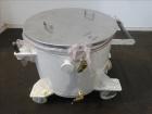 Used Premier Mill Triple Shaft Hidrobot Planetary Mixer, Model MPVDV-360. Approximately 96 gallon total capacity. 304 stainless steel contact parts. With (3) jacketed mix cans, each approx. 31 