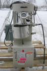Used Premier Lab Size Vacuum Double Planetary Mixer, Model PLM 1.5, 316 stainless steel. Mixing capacity 1.40 liter (0.38 gallon), total 1.73 liter (0.46 gallon). Orbital speed 12-47 rpm, stirrers 33...