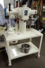 Used Ross Double Planetary Mixer, Model LDM-1. 1 gallon capacity, vacuum. Stainless steel construction, stainless steel jacketed mix can with stainless steel jacket. Hydraulic lift, driven by 1 hp, 1...