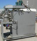USED: Tokushu Kika Triple Shaft Vacuum Disperser/Kneader Combimix Mixer, model 38L-10, 304 stainless steel. Approximate 10 gallon working capacity. Jacketed can 10-3/4