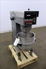Used Welbilt Varimixer, 40 Quart (10 Gallon), Model W40. Manual speed range 60-280 rpm. Driven by a 3hp, 3/60/220/440 volt, 1725 rpm motor. Manual speed change, manual bowl lift, and operator control...