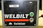 Used Welbilt Varimixer, 40 Quart (10 Gallon), Model W40. Manual speed range 60-280 rpm. Driven by a 3hp, 3/60/220/440 volt, 1725 rpm motor. Manual speed change, manual bowl lift, and operator control...