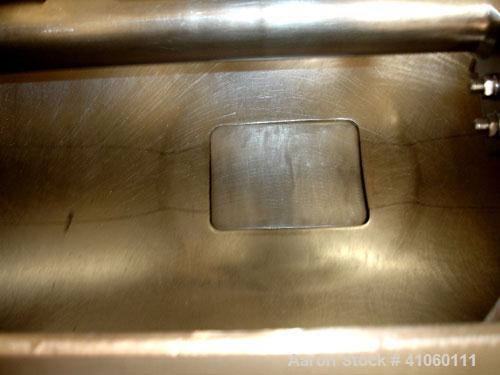 Used Littleford Mixer, model FKM 130, stainless steel construction, 4.6 cubic foot working capacity, 2.8 cubic foot working capcity, with 10 hp 230/460 volt high speed chopper, 7.5 hp 230/460 volt ma...