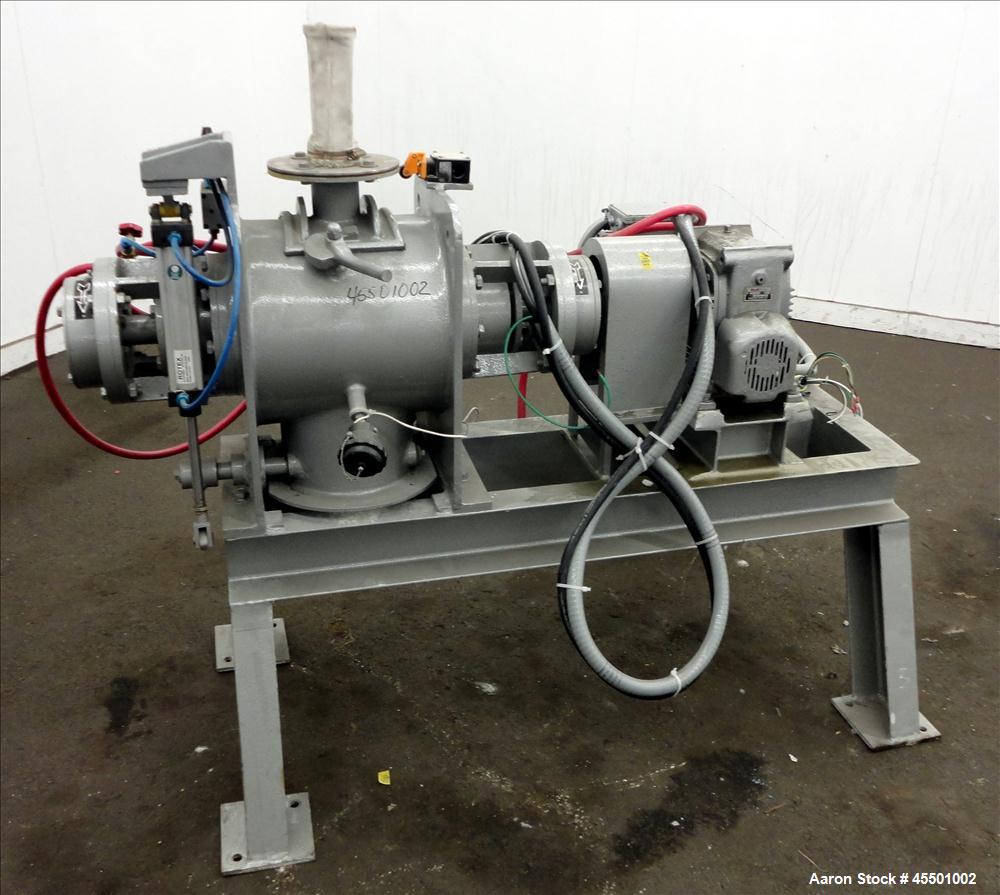Used Plow Mixer, 304 Stainless Steel, Non-Jacketed, approximately 0.64 Cubic Feet