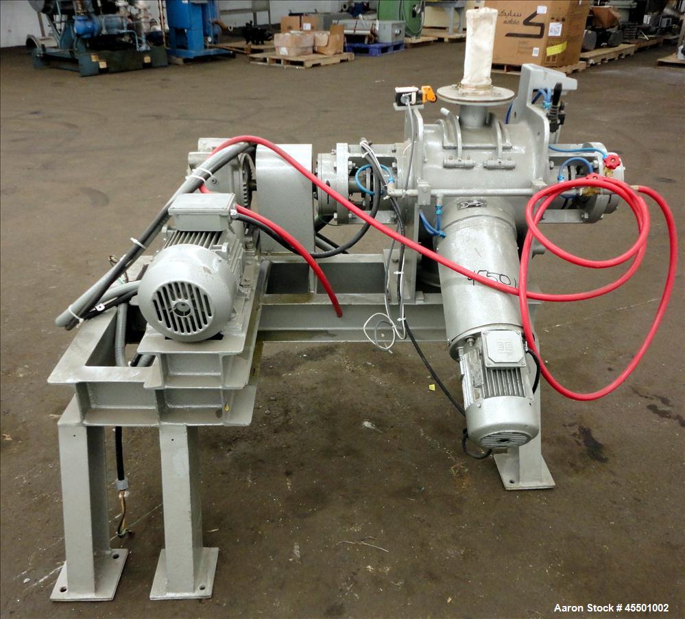 Used Plow Mixer, 304 Stainless Steel, Non-Jacketed, approximately 0.64 Cubic Feet