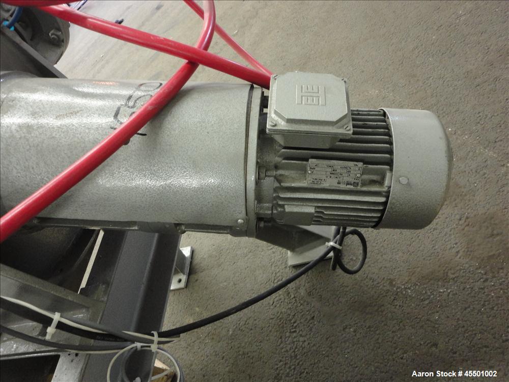 Used Plow Mixer, 304 Stainless Steel, Non-Jacketed, approximately 0.64 Cubic Feet