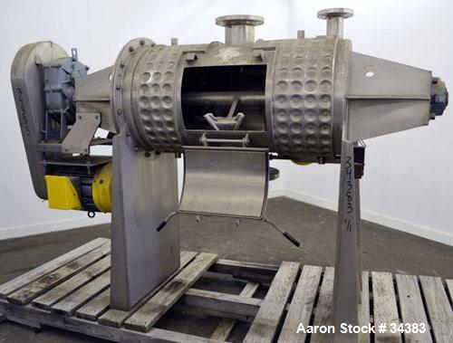 Unused- Stainless Steel Aaron Process Equipment Plow Mixer.