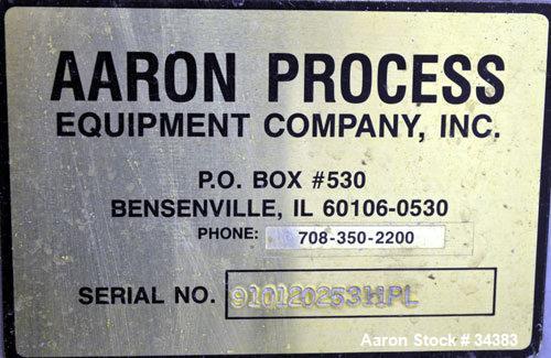 Unused- Stainless Steel Aaron Process Equipment Plow Mixer.