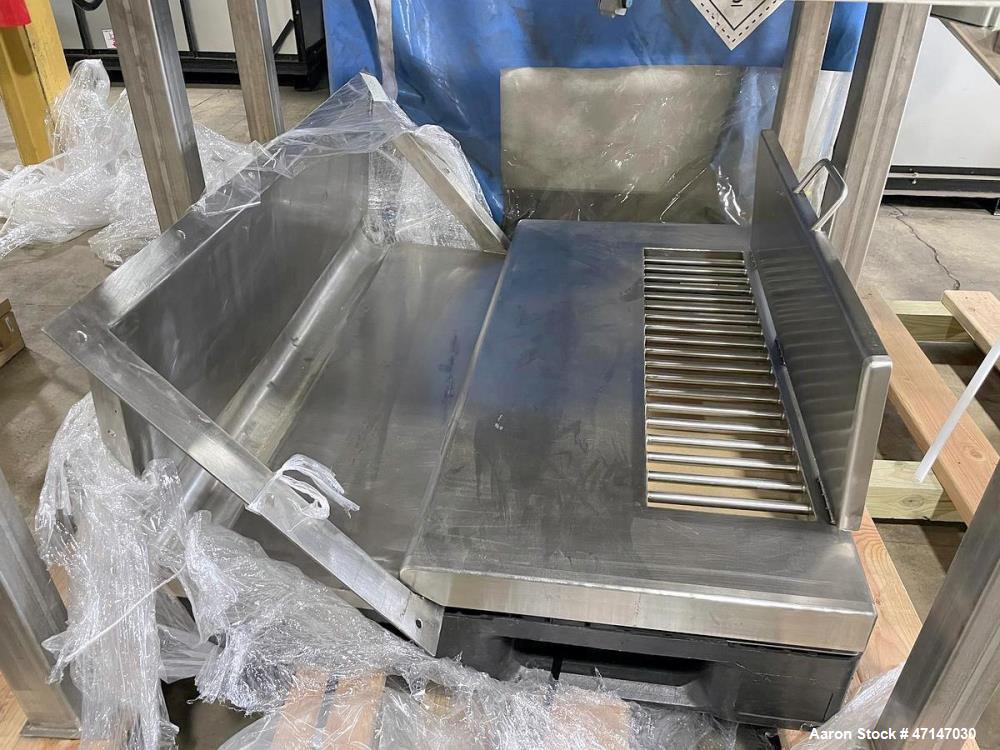 Used Buhler DFMF-2-P-RF Stainless Steel Plow Mixer with HMI Controls – 12.8 Cu. Ft. Capacity
