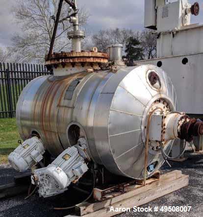 Used Littleford Mixer, Model DVT600, 600 Liter, Stainless Steel.