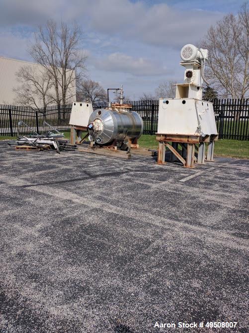 Used Littleford Mixer, Model DVT600, 600 Liter, Stainless Steel.