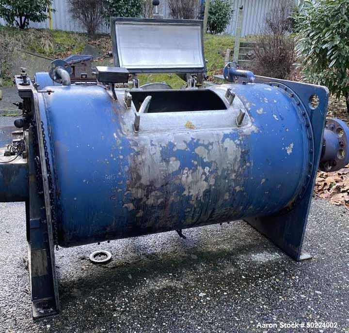 Used Drais Plow Mixer/Dryer, Type T 1200-FM1