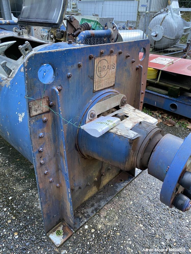 Used Drais Plow Mixer/Dryer, Type T 1200-FM1