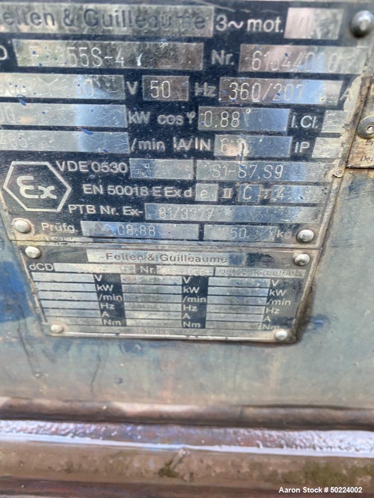 Used Drais Plow Mixer/Dryer, Type T 1200-FM1