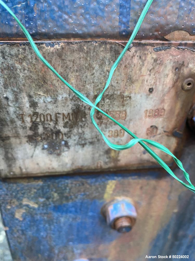 Used Drais Plow Mixer/Dryer, Type T 1200-FM1