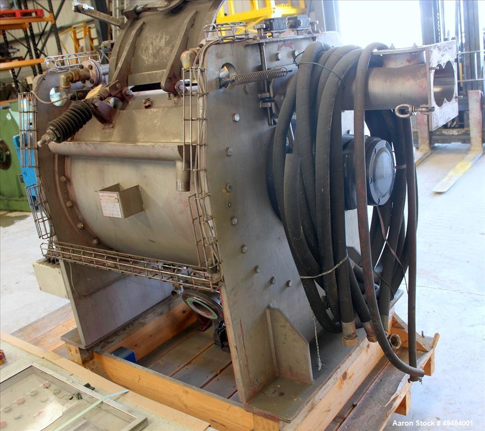 Used Drais Mannheim Plow Mixer/Dryer – Type TK 400-Turbu Kneter, 400L, 321 Stainless Steel