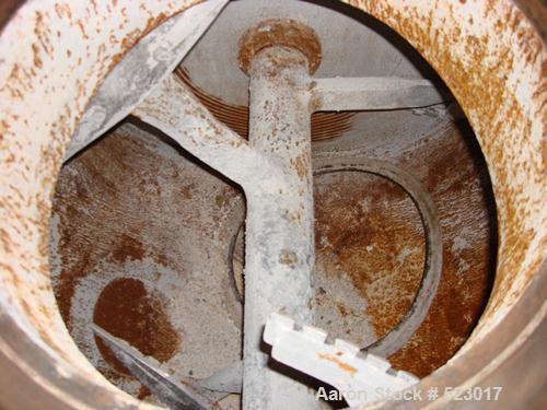USED: Drais plow mixer, type TR 1000 FM1, carbon steel. Working capacity 35.35 cubic feet (1000 liter). Jacketed, rated inside for 87 psi (6 bar). Feeding room for vacuum -1 bar. 400/230 volt/50 cycl...