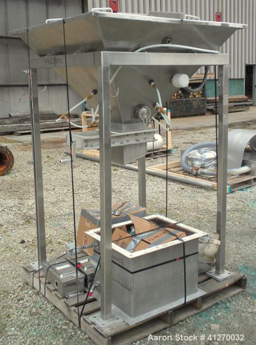 Used American Process Cylinrical Plow Mixer, Model CPB-135, 135 Cubic Feet Working Capacity (220 total), 304 Stainless Steel. 304 stainless steel jacket, chamber 56" diameter x 156" long, Internal ra...