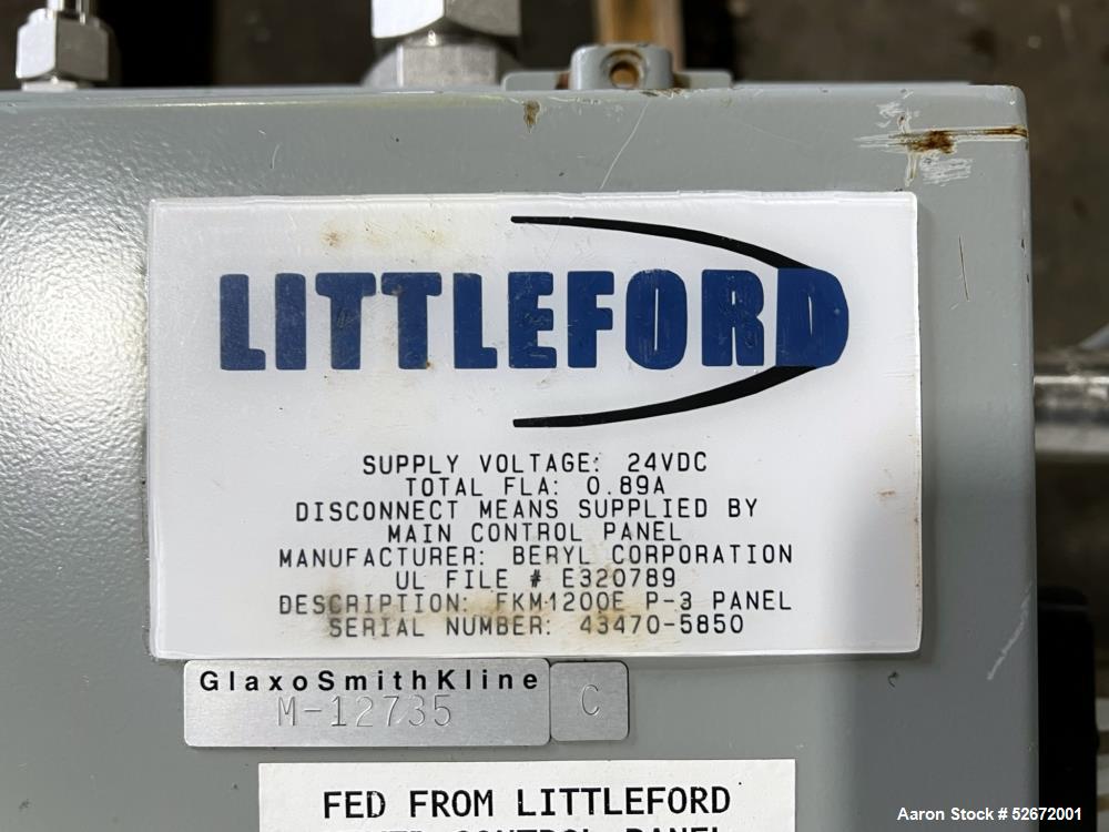 Littleford Day Batch Type Plow Mixer / Vacuum Dryer, Model FKM2000E