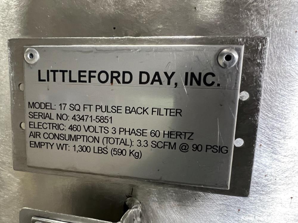 Littleford Day Batch Type Plow Mixer / Vacuum Dryer, Model FKM2000E