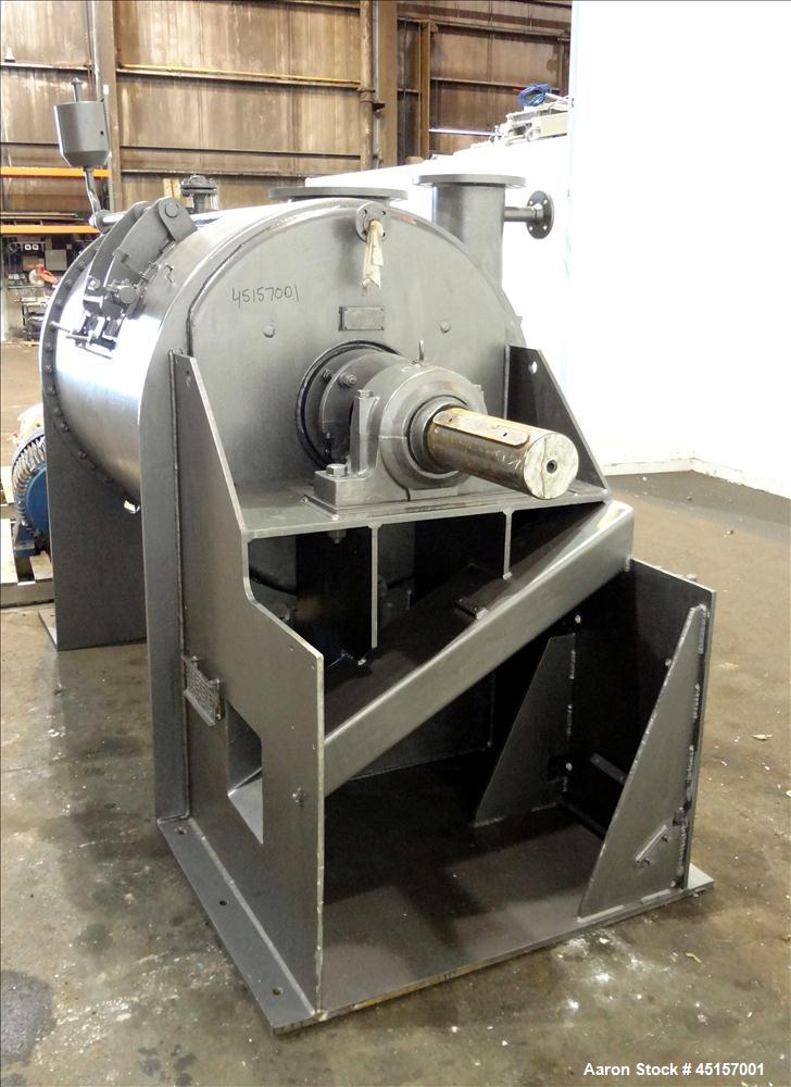 Used Stainless Steel Haagen & Rinau Paddle Mixer Dryer, Type HSM 1200 KV
