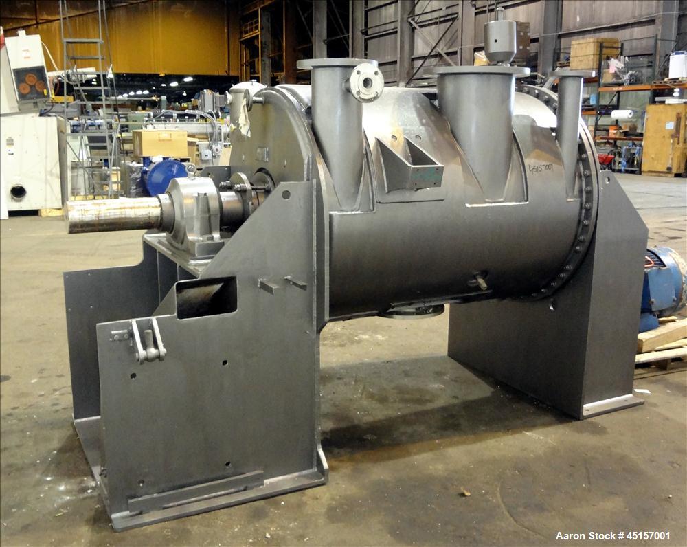 Used Stainless Steel Haagen & Rinau Paddle Mixer Dryer, Type HSM 1200 KV