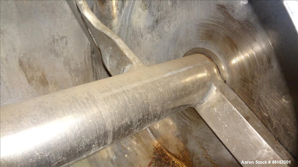 Used Stainless Steel Haagen & Rinau Paddle Mixer Dryer, Type HSM 1200 KV