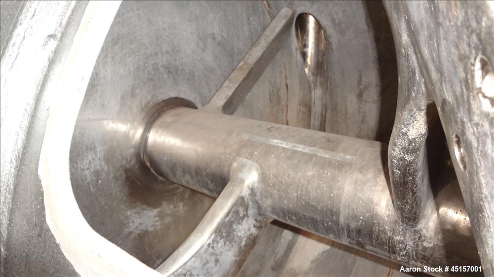 Used Stainless Steel Haagen & Rinau Paddle Mixer Dryer, Type HSM 1200 KV