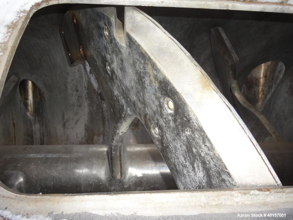 Used Stainless Steel Haagen & Rinau Paddle Mixer Dryer, Type HSM 1200 KV