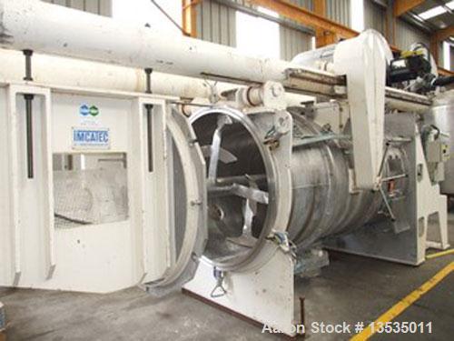 Used-Imcatec IM-A 4200 Mixer, stainless steel, total volume 148 cubic feet (4200 liter), working capacity 120 cubic feet (34...