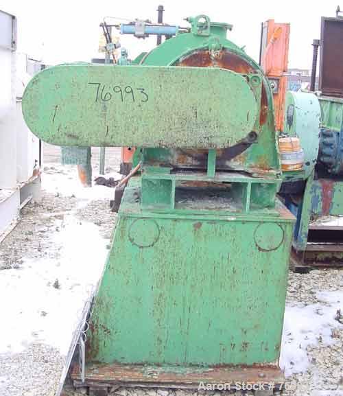 USED: J H Day turbulent mixer, size 25, carbon steel, chrome plated. 22.3 cubic foot total capacity. Carbon steel jacketed chamber 32" diameter x 48" straight side. 6" diameter shaft with 3 bolt-on p...