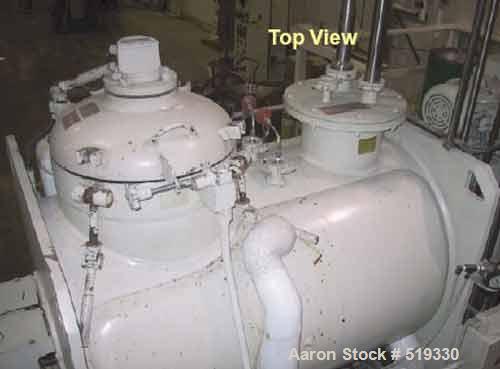USED: Littleford model DVT-600-D plow mixer/dryer. Built 1994. 316 stainless steel product contact areas. 20" top inlet. 70 psi jacket, 260 degrees F, filter extration system, controls, no chopper.
