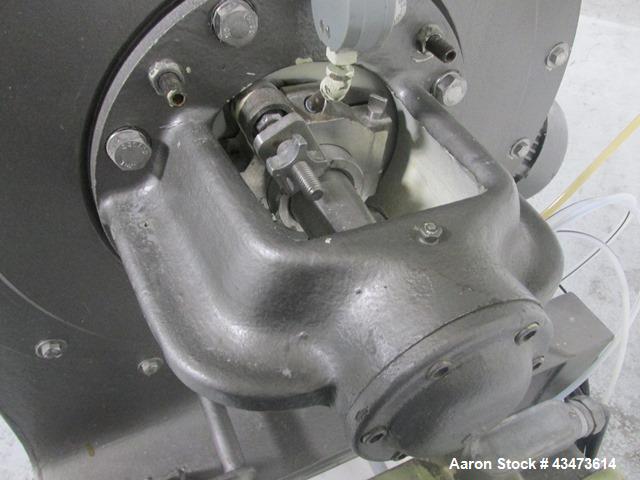 Used Littleford Mixer, Model FM130D. Stainless steel construction 4.6 cubic feet total, 2.8 cubic feet working capacity, jacketed for 75 psi at 320 degrees F. with main shaft motor and chopper motor,...