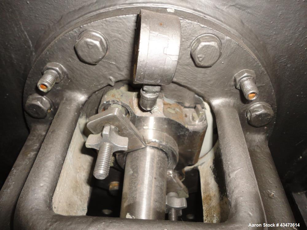 Used Littleford Mixer, Model FM130D. Stainless steel construction 4.6 cubic feet total, 2.8 cubic feet working capacity, jacketed for 75 psi at 320 degrees F. with main shaft motor and chopper motor,...